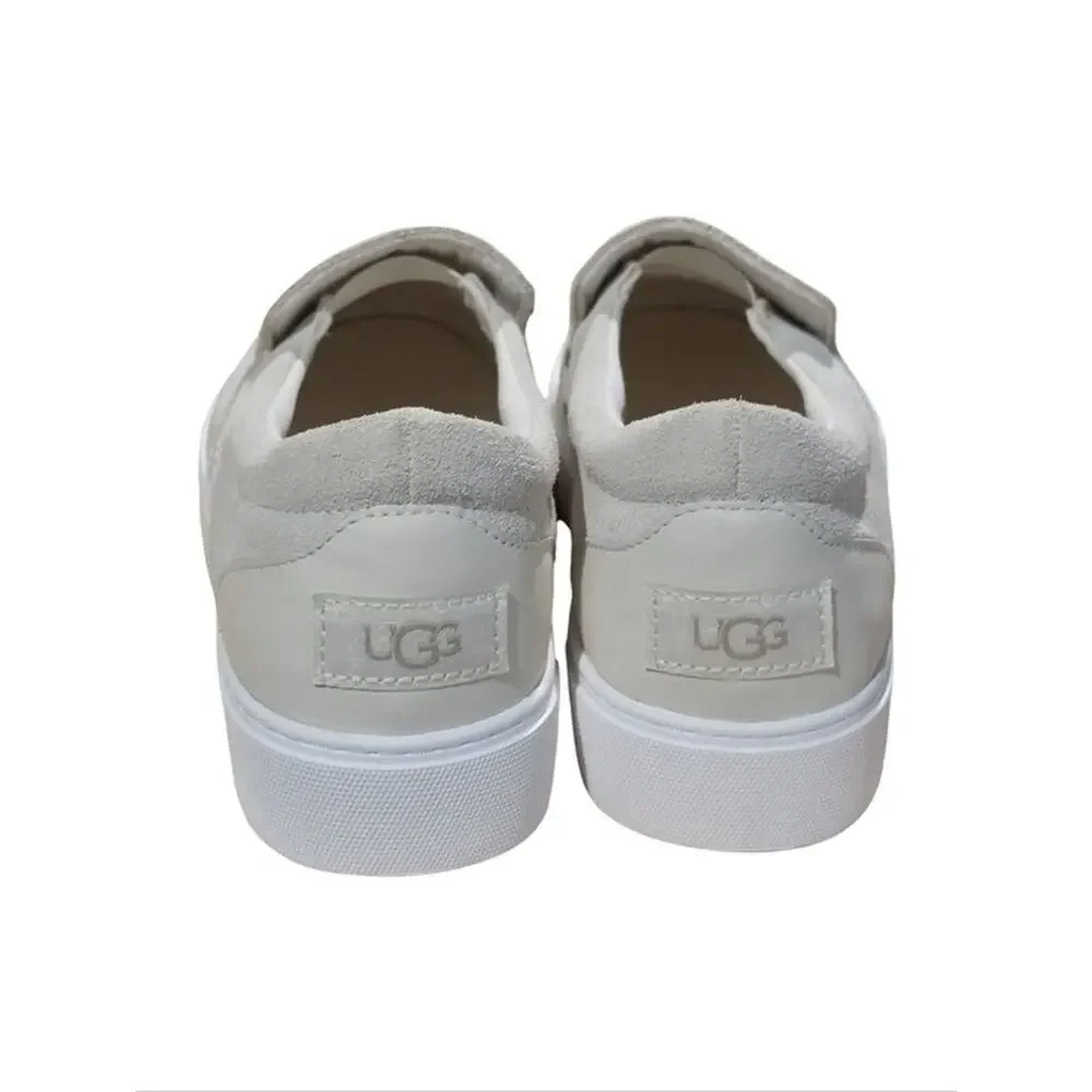 UGG Zilo Slip-On Sneaker Off White Suede And Smppth Leather Womens Size 10 New